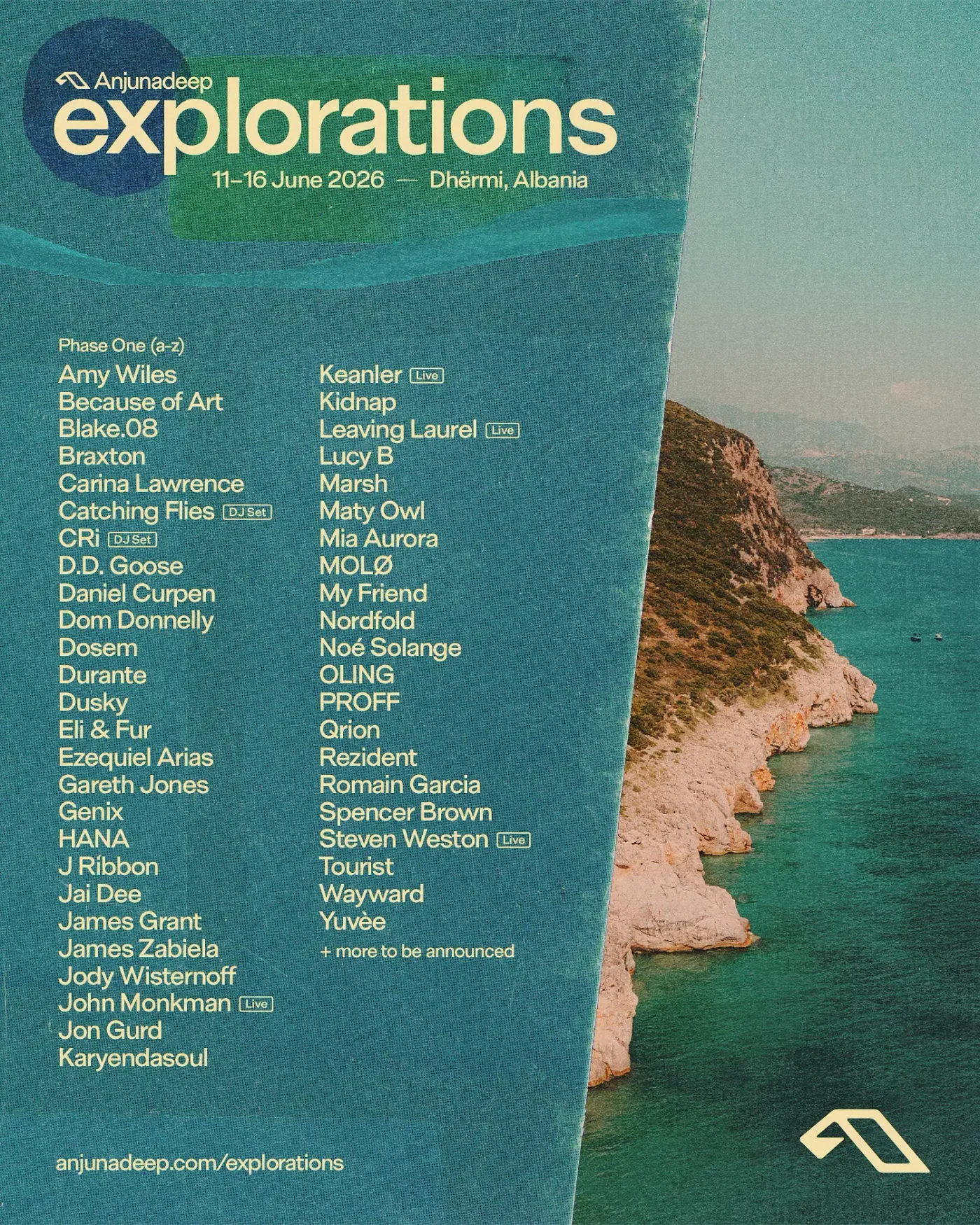 Lineup Anjunadeep Explorations 2026