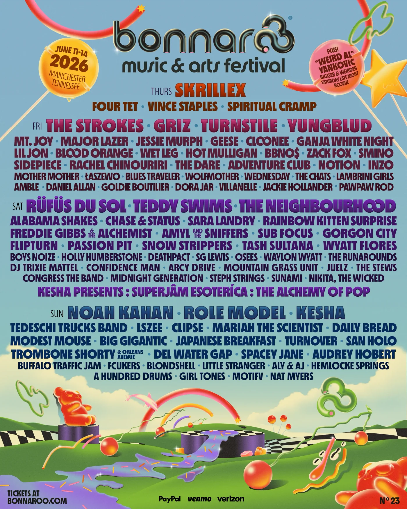 Bonnaroo Music & Arts Festival 2026