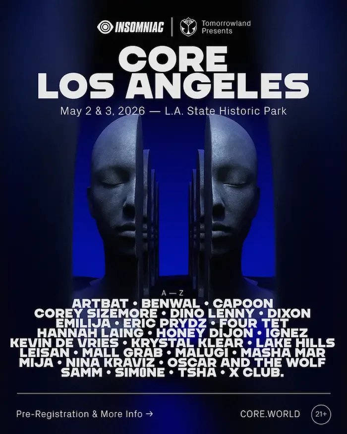 Lineup CORE Los Angeles 2026