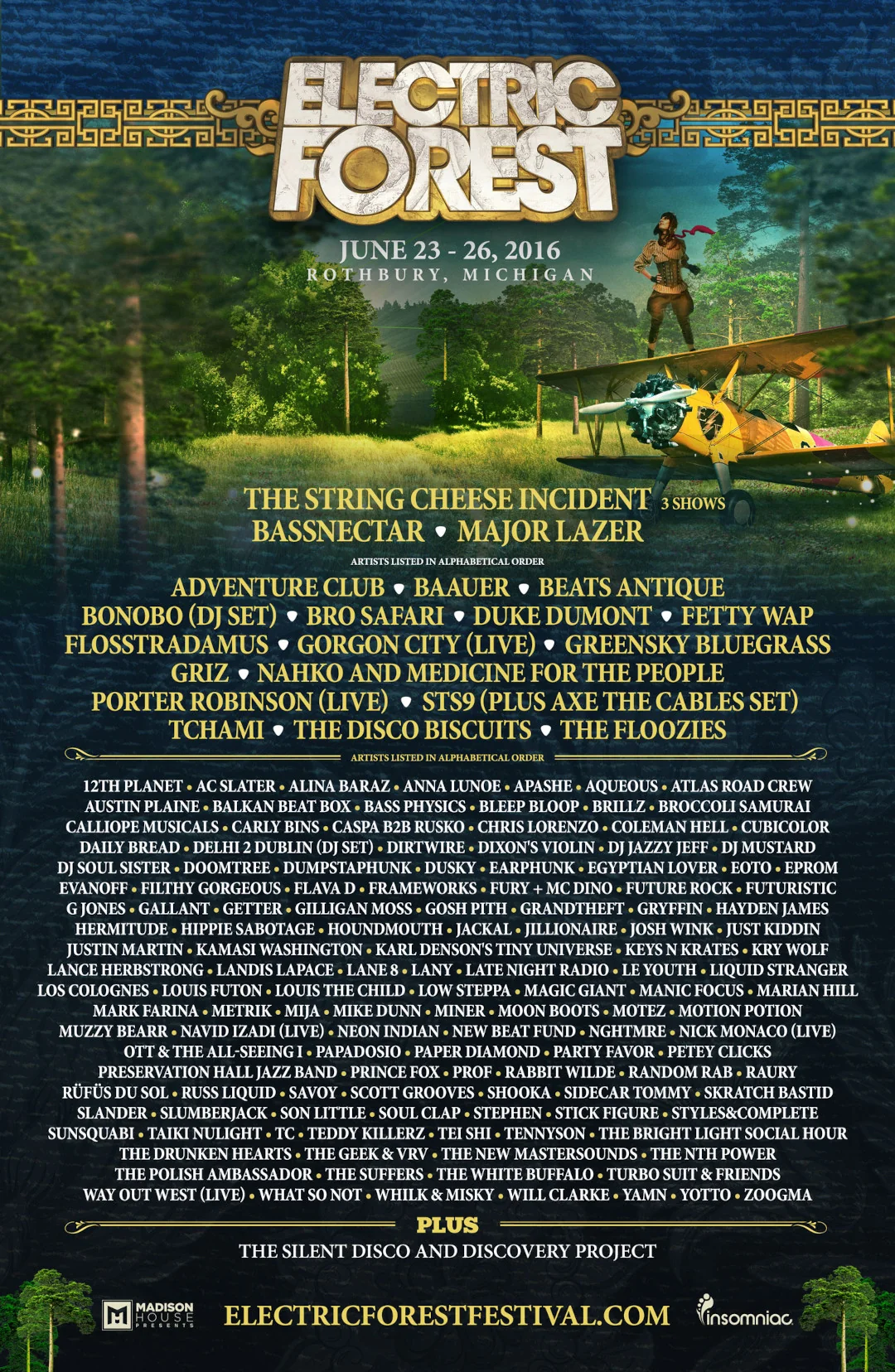 Lineup Electric Forest 2016