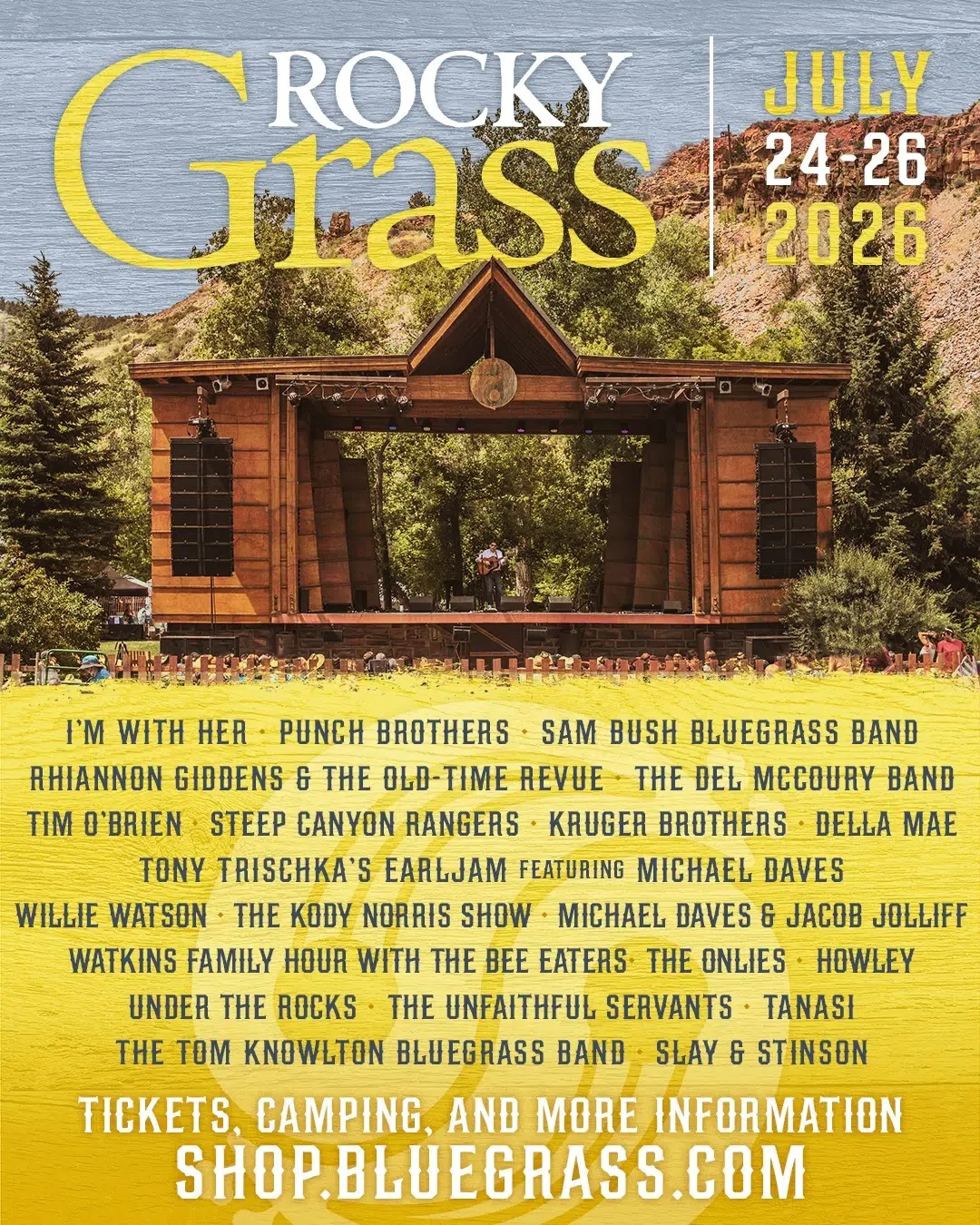 Rockygrass Festival 2026