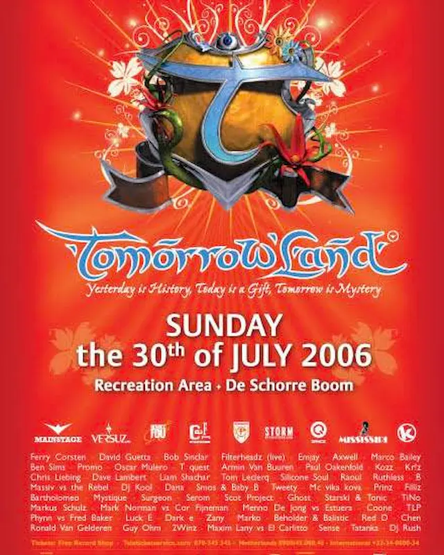 Lineup Tomorrowland 2006
