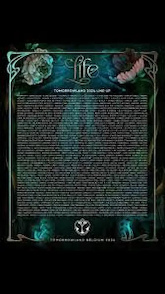 Lineup Tomorrowland 2024 (Weekend Two)